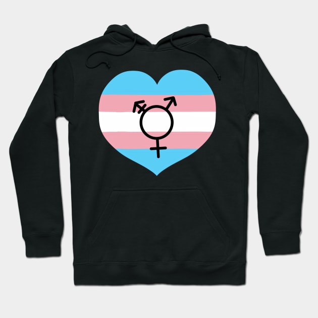 Transgender flag and symbol Hoodie by Mermaidssparkle